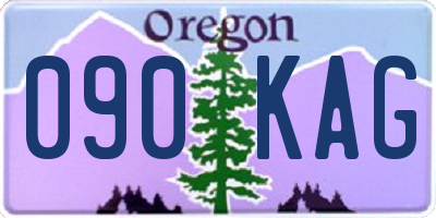 OR license plate 090KAG