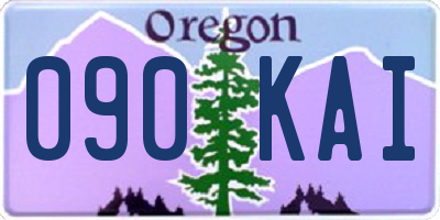 OR license plate 090KAI