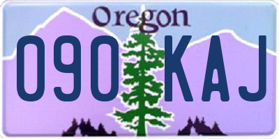 OR license plate 090KAJ