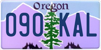 OR license plate 090KAL