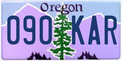 OR license plate 090KAR