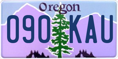 OR license plate 090KAU