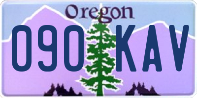 OR license plate 090KAV