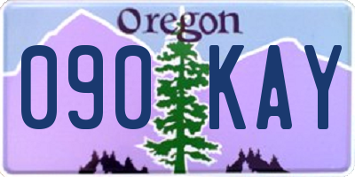 OR license plate 090KAY