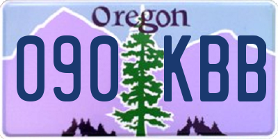 OR license plate 090KBB