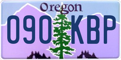 OR license plate 090KBP