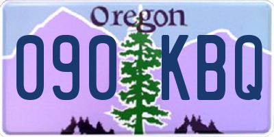 OR license plate 090KBQ