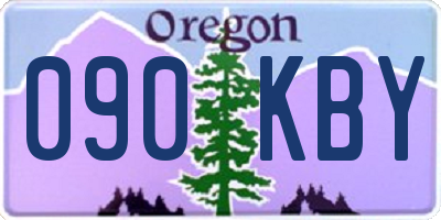 OR license plate 090KBY