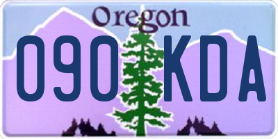 OR license plate 090KDA