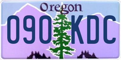 OR license plate 090KDC