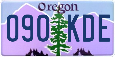 OR license plate 090KDE