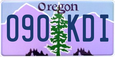 OR license plate 090KDI