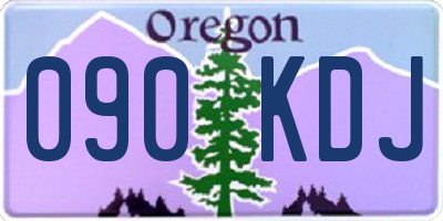 OR license plate 090KDJ