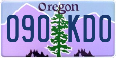 OR license plate 090KDO