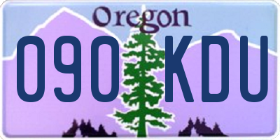 OR license plate 090KDU