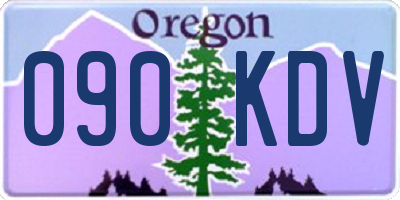 OR license plate 090KDV