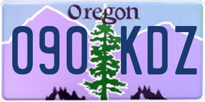 OR license plate 090KDZ