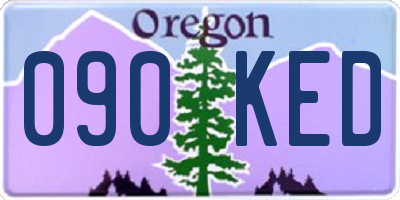 OR license plate 090KED