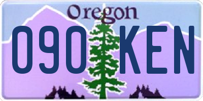 OR license plate 090KEN