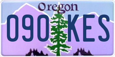 OR license plate 090KES