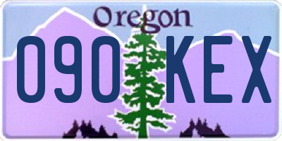 OR license plate 090KEX