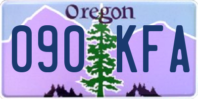 OR license plate 090KFA