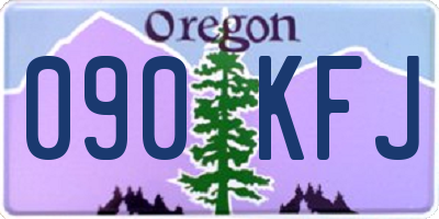 OR license plate 090KFJ