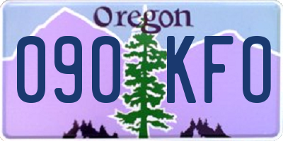 OR license plate 090KFO