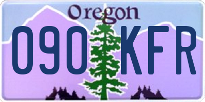 OR license plate 090KFR