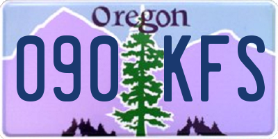 OR license plate 090KFS