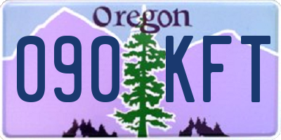 OR license plate 090KFT