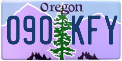 OR license plate 090KFY
