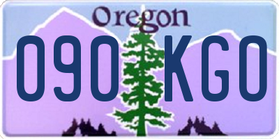 OR license plate 090KGO