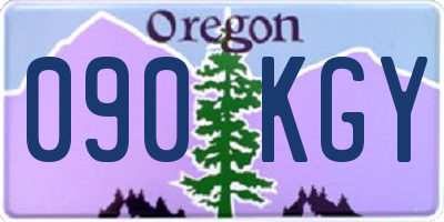 OR license plate 090KGY