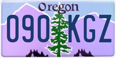 OR license plate 090KGZ