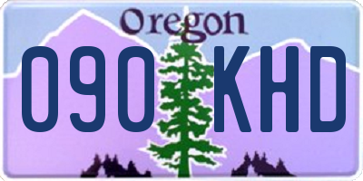 OR license plate 090KHD