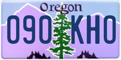 OR license plate 090KHO