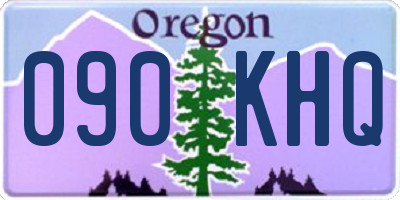 OR license plate 090KHQ