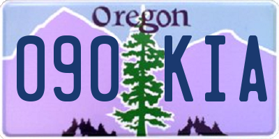 OR license plate 090KIA