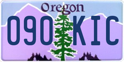 OR license plate 090KIC