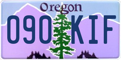 OR license plate 090KIF