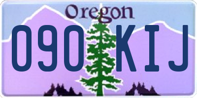 OR license plate 090KIJ