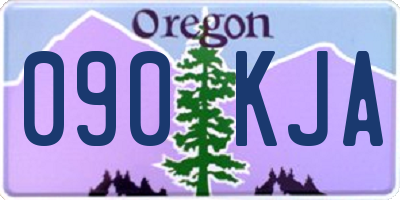OR license plate 090KJA