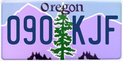 OR license plate 090KJF