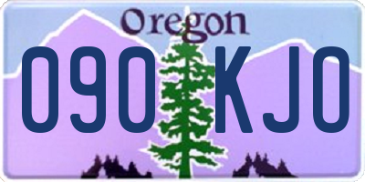 OR license plate 090KJO