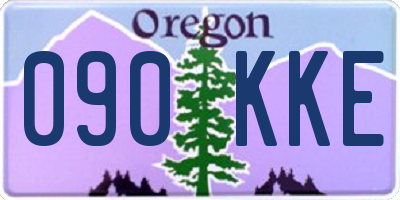 OR license plate 090KKE