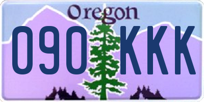 OR license plate 090KKK