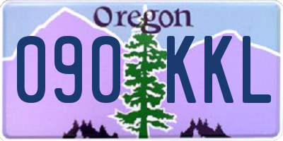 OR license plate 090KKL