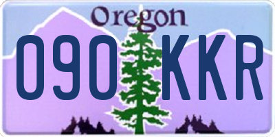 OR license plate 090KKR