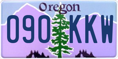 OR license plate 090KKW